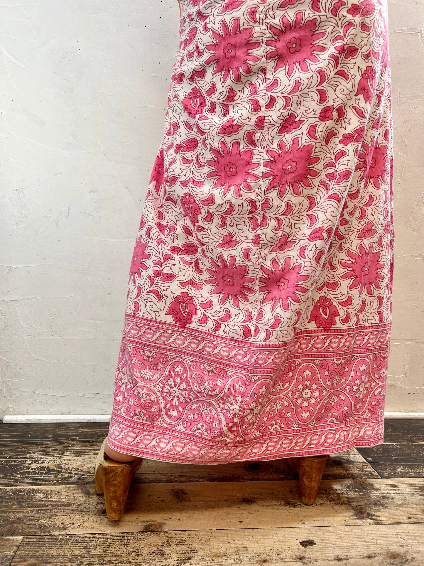 ’70s Cotton Dress MADE IN PAKISTAN ［F27259]