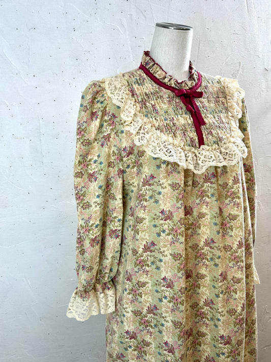 '70sVintage Dress  [A29325]