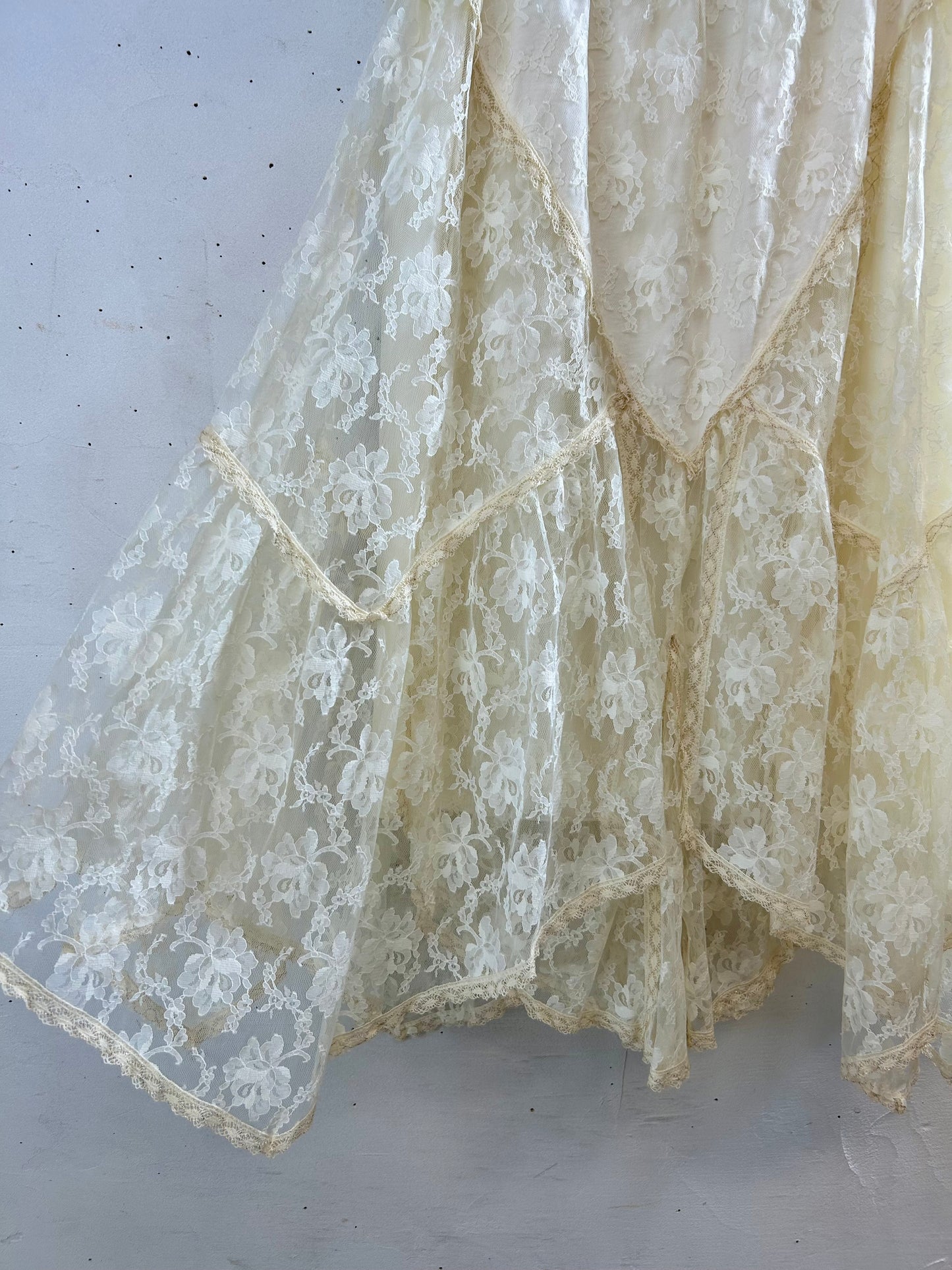 Vintage Lace Skirt MADE IN WEST  GERMENY [G28035]