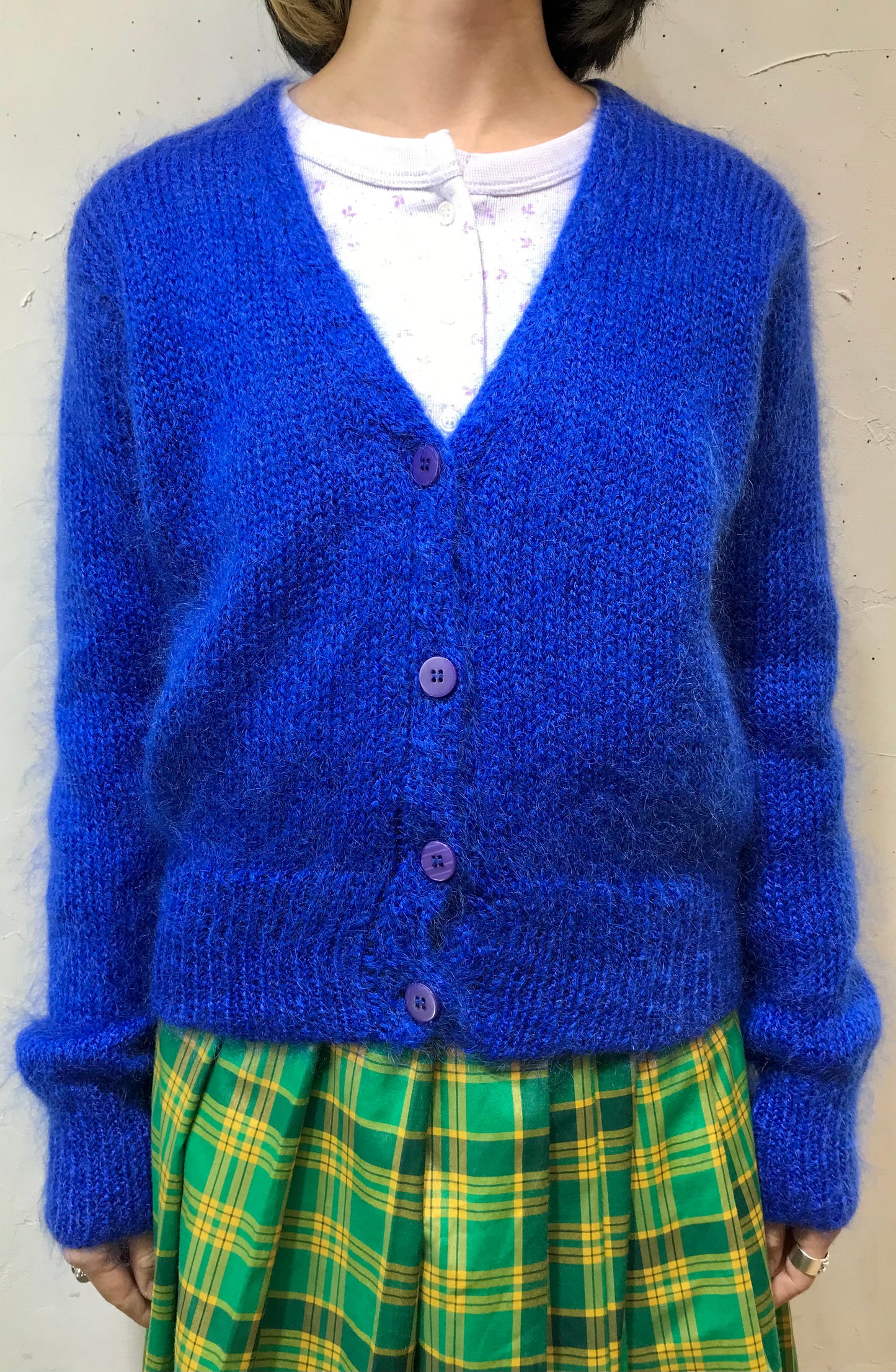 Vintage Mohair Knit Cardigan[K25552]