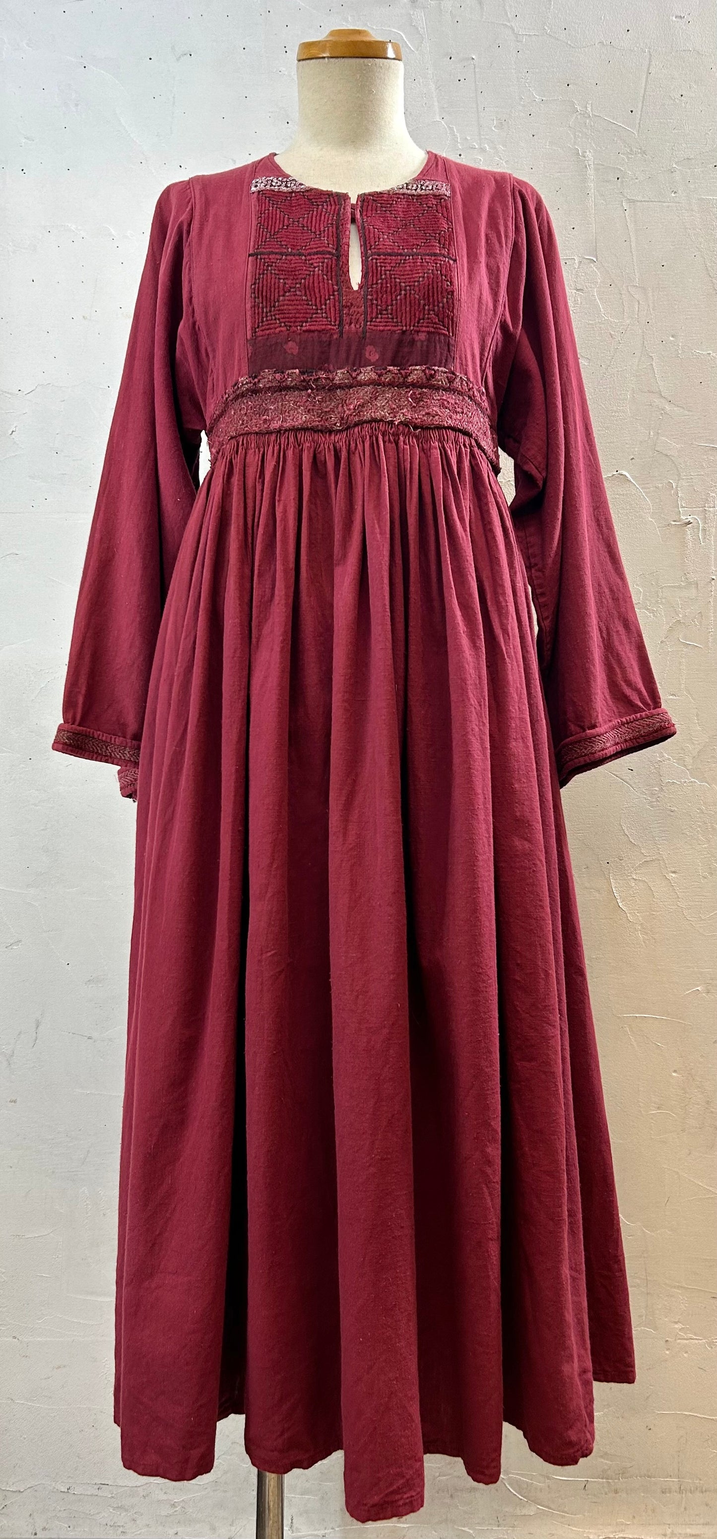 ’70s Vintage Afghan Dress [I28427]