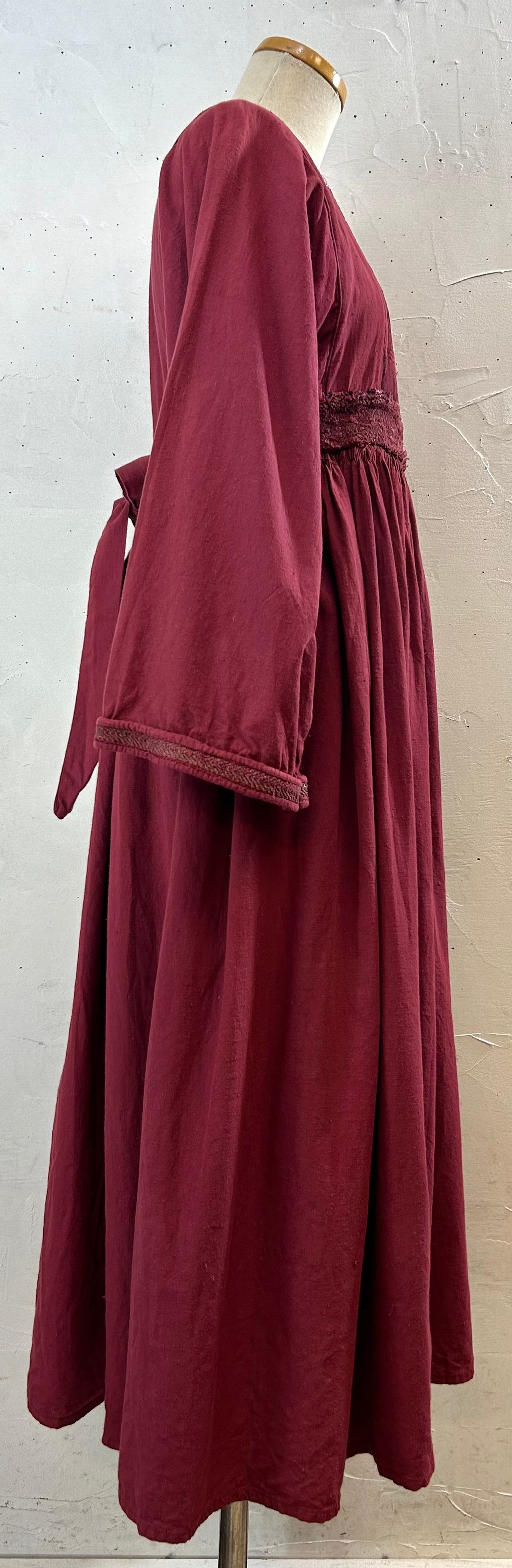 ’70s Vintage Afghan Dress [I28427]