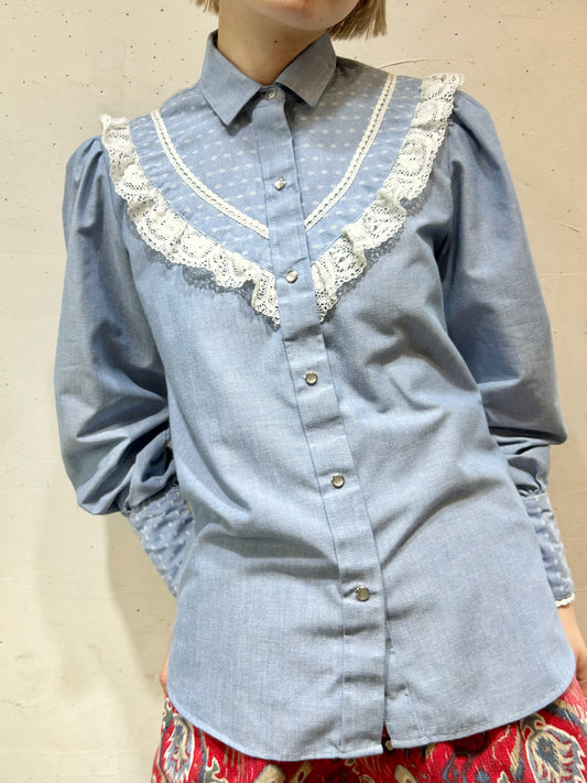 Vintage Western Shirt 〜Kenny Rogers  WESTERN COLLECTION〜 [D26847]