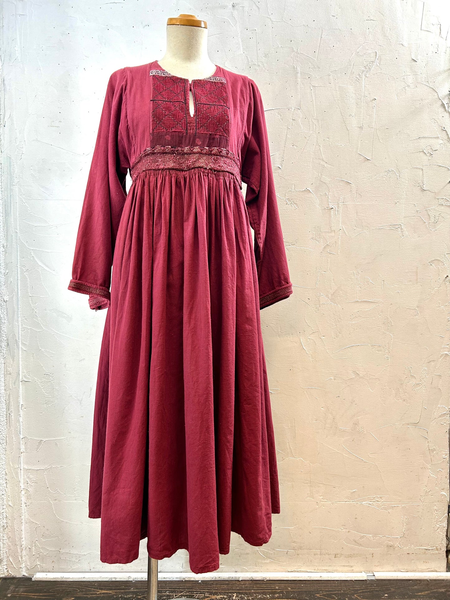 ’70s Vintage Afghan Dress [I28427]