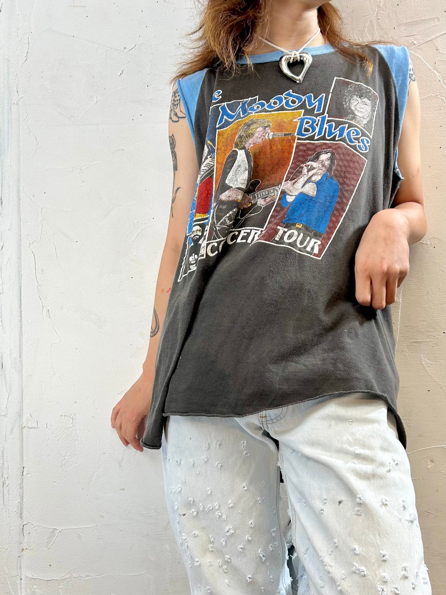 '80s Vintage T-Shirt  〜THE MOOON BLUES〜 [G27884]