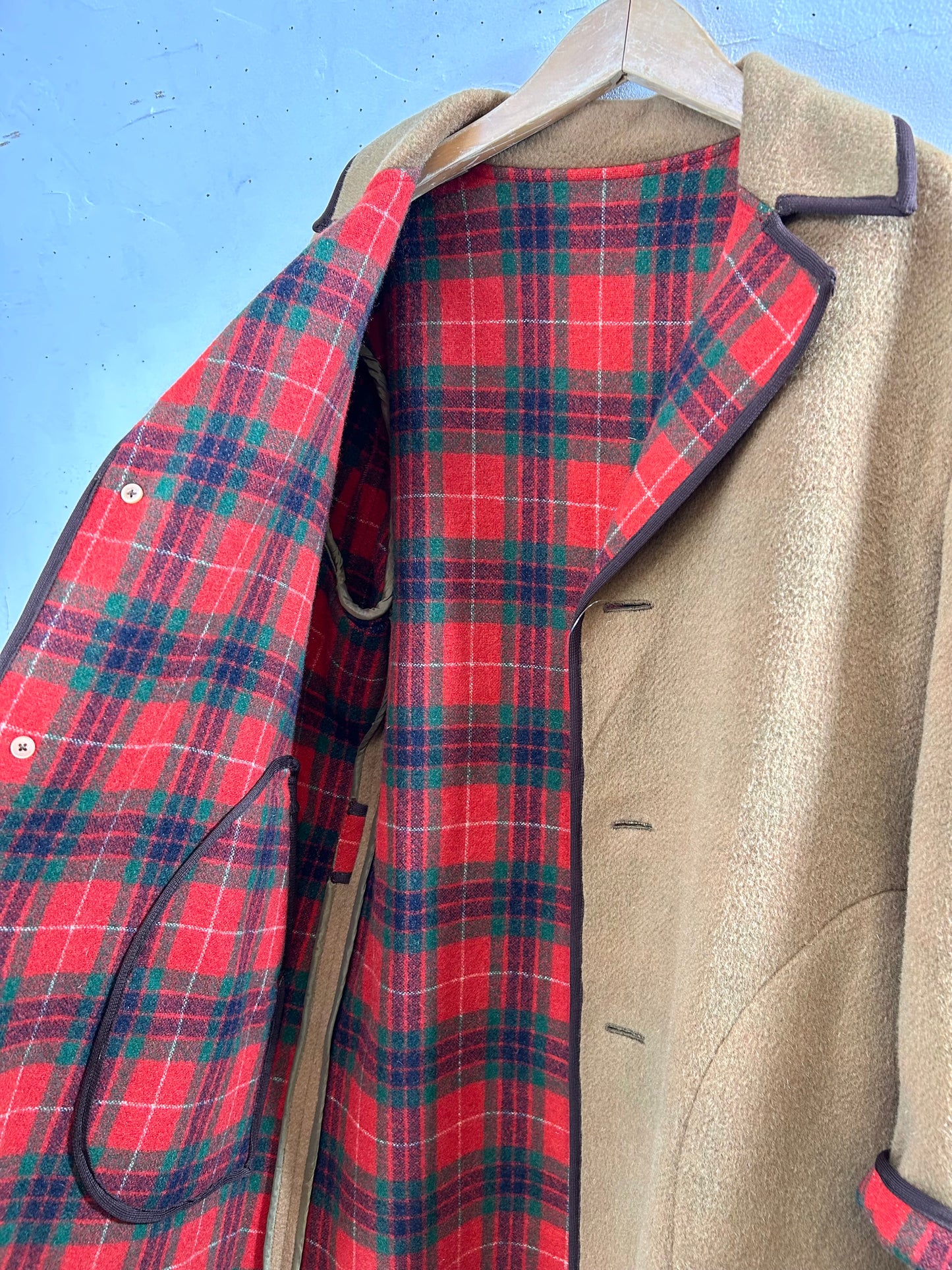 Vintage Plaid Coat  [L29084]