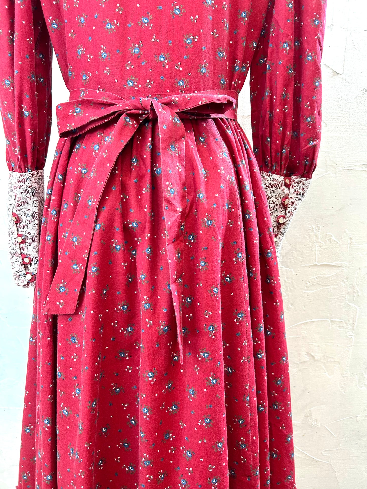 '70sVintage Flower Dress [A29325]