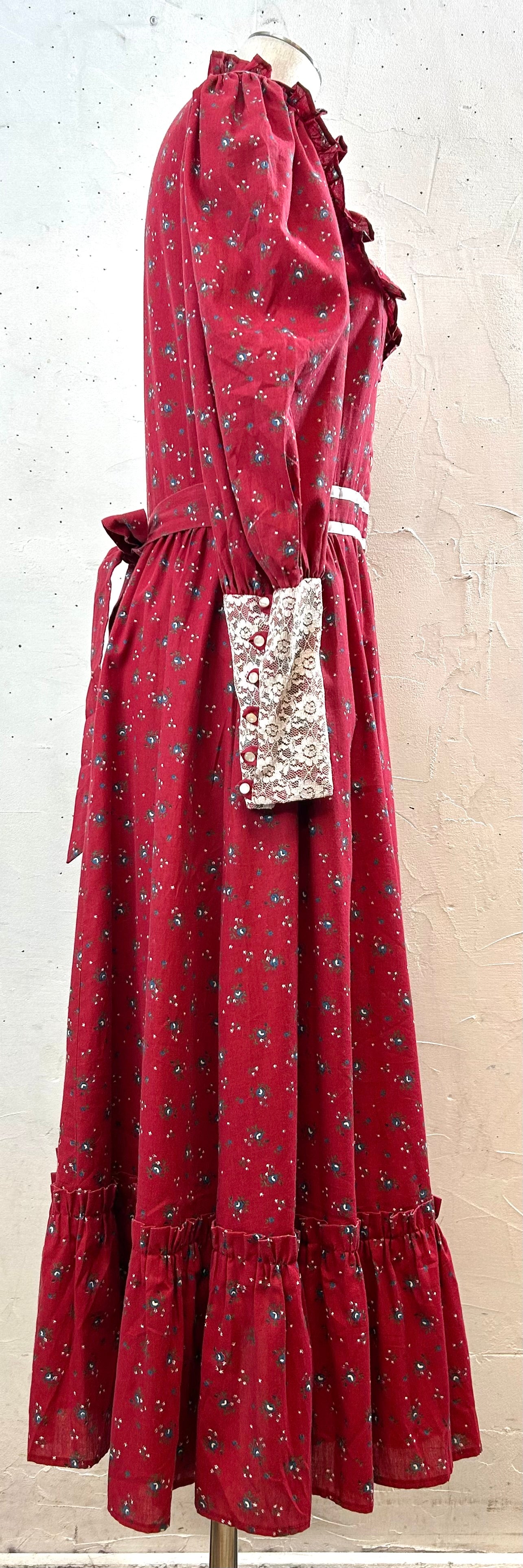 '70sVintage Flower Dress [A29325]