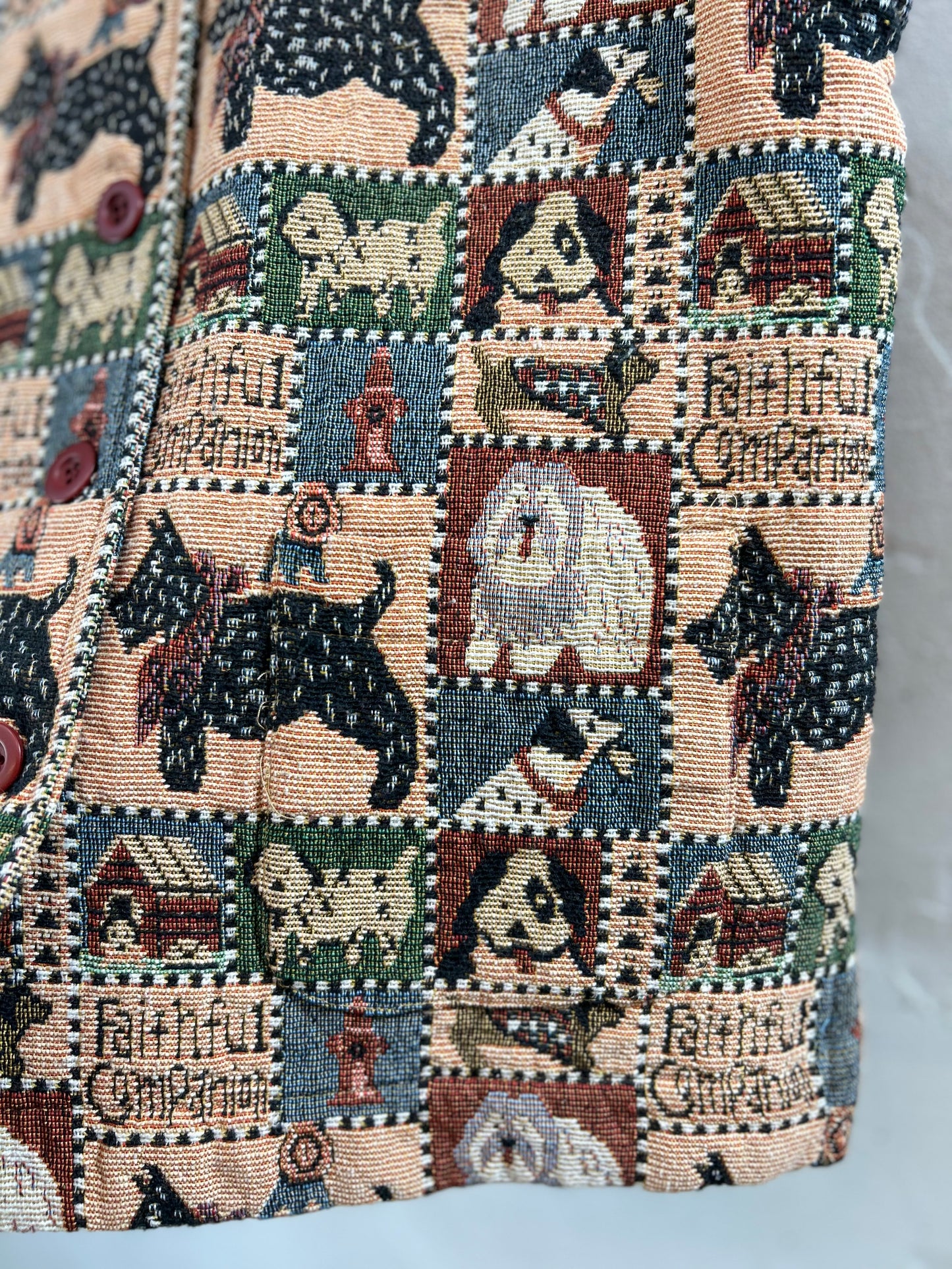 Vintage Gobelin Vest [D29962]