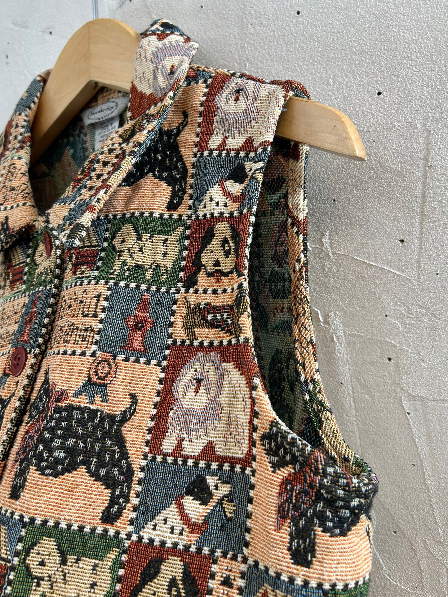 Vintage Gobelin Vest [D29962]