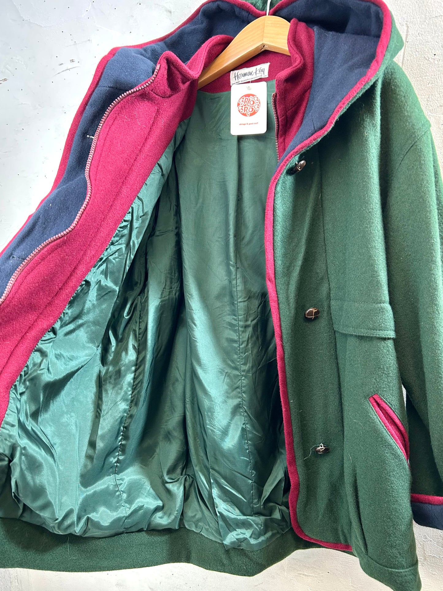 Vintage  Hoodie Coat  [L29086]