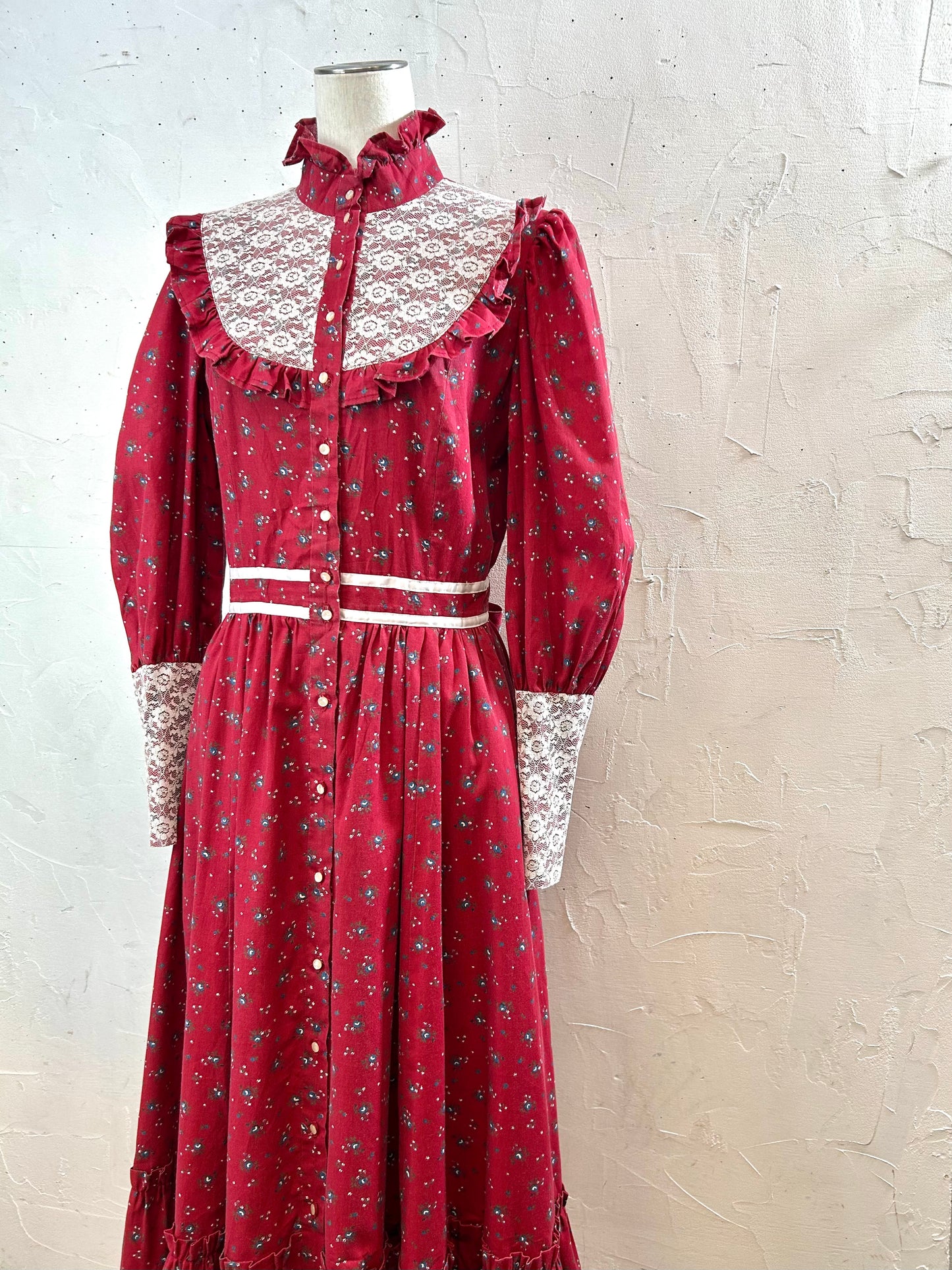 '70sVintage Flower Dress [A29325]