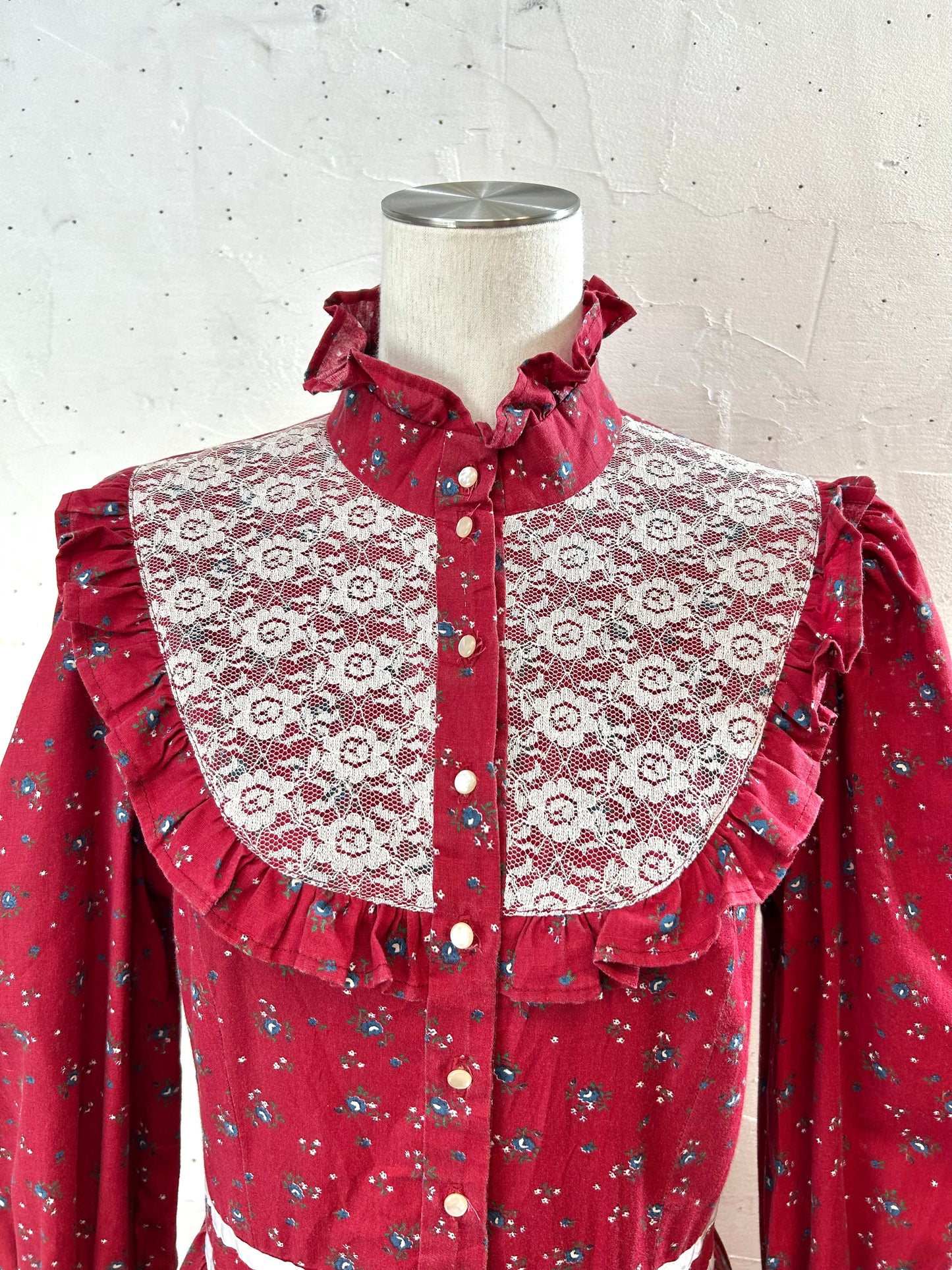 '70sVintage Flower Dress [A29325]