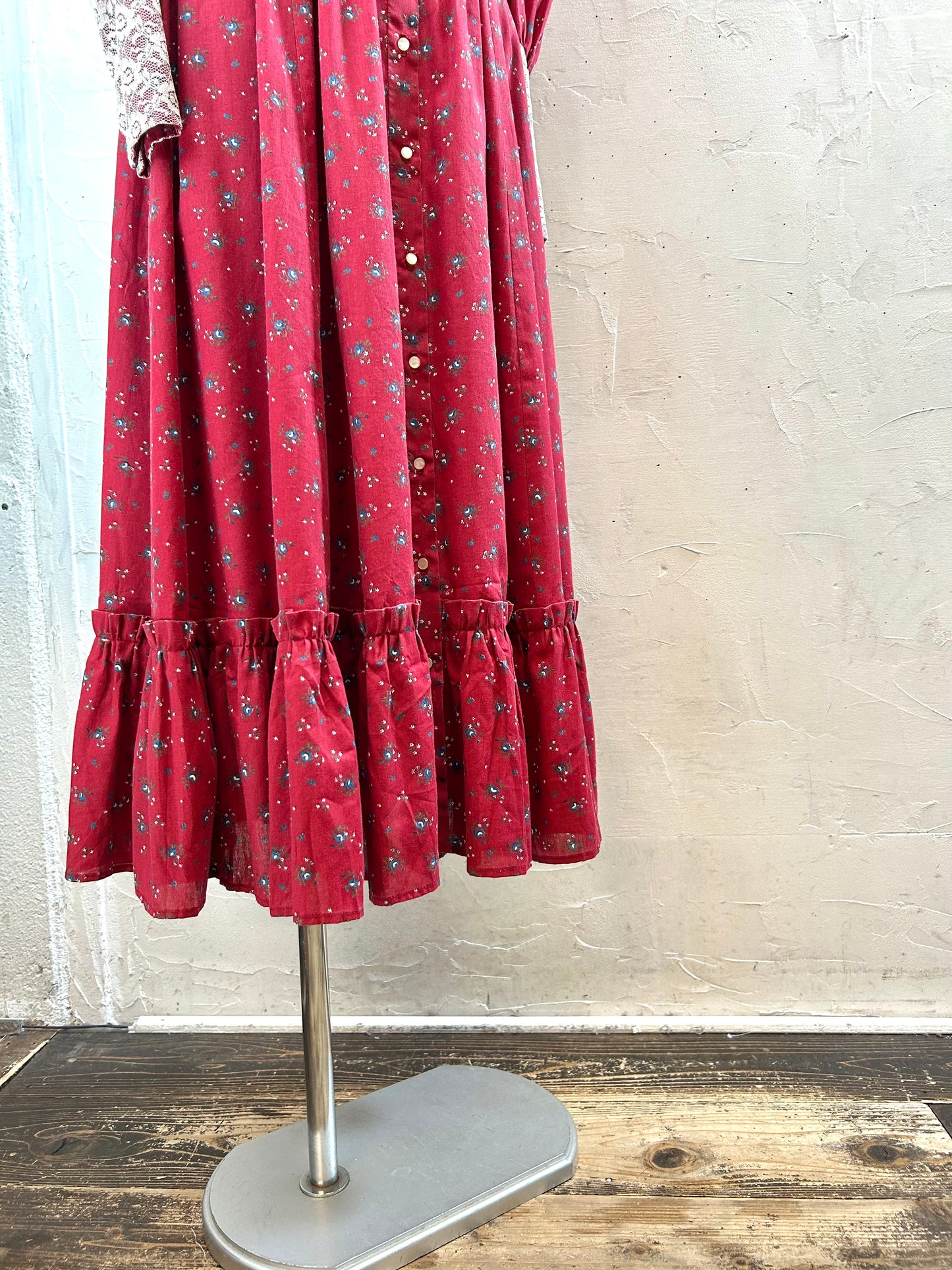 '70sVintage Flower Dress [A29325]