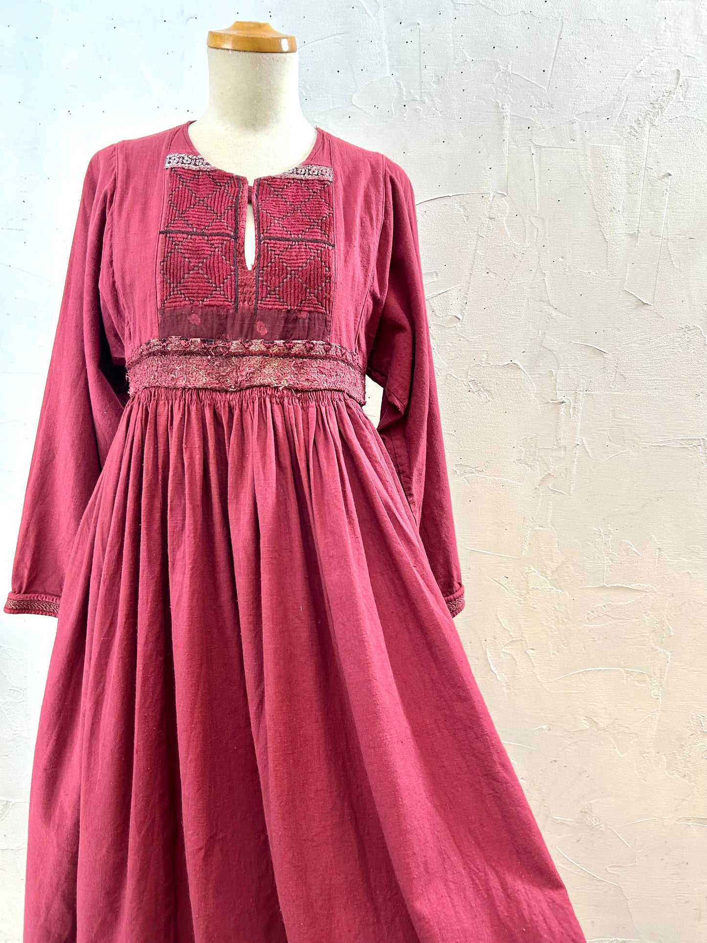 ’70s Vintage Afghan Dress [I28427]