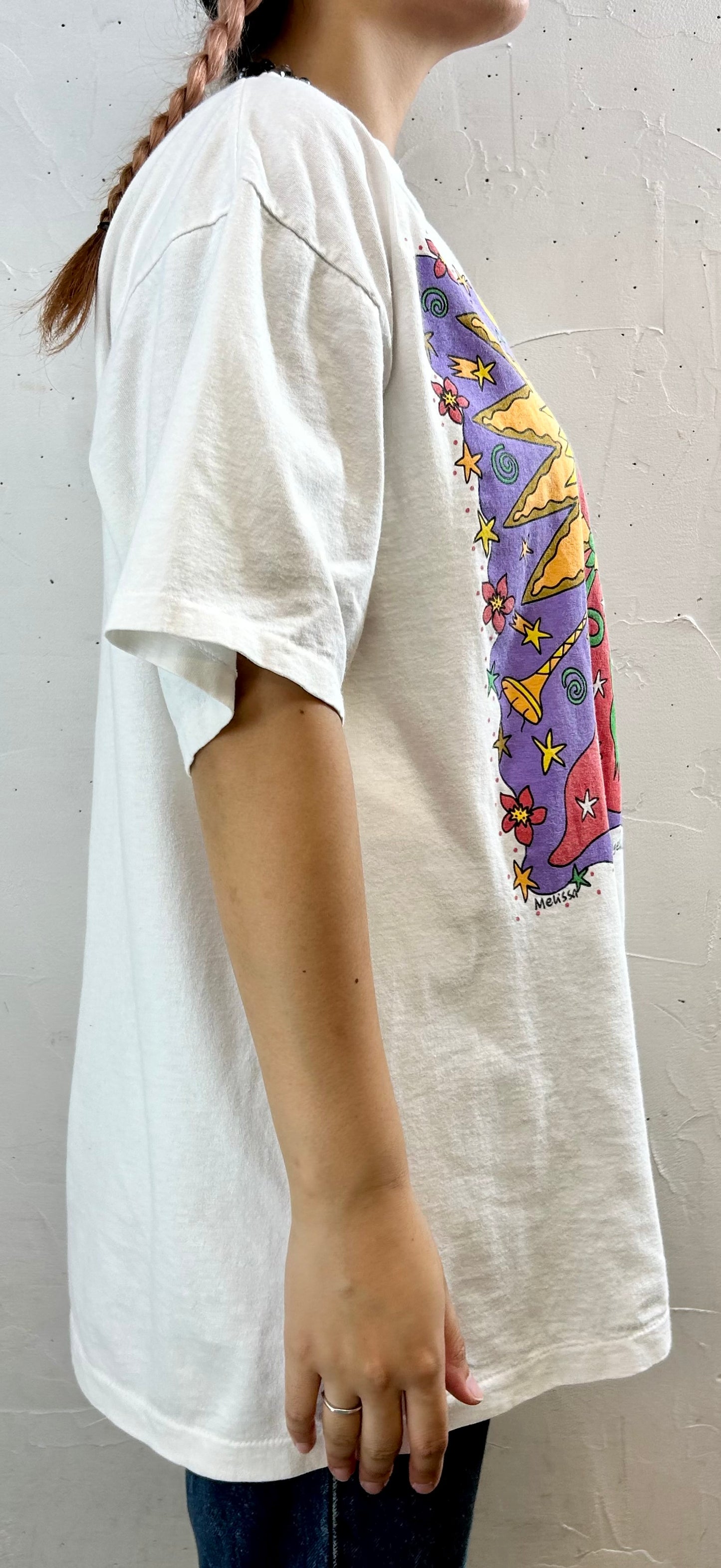 '90s Vintage T-Shirt 〜miss tee v〜 [F27732]