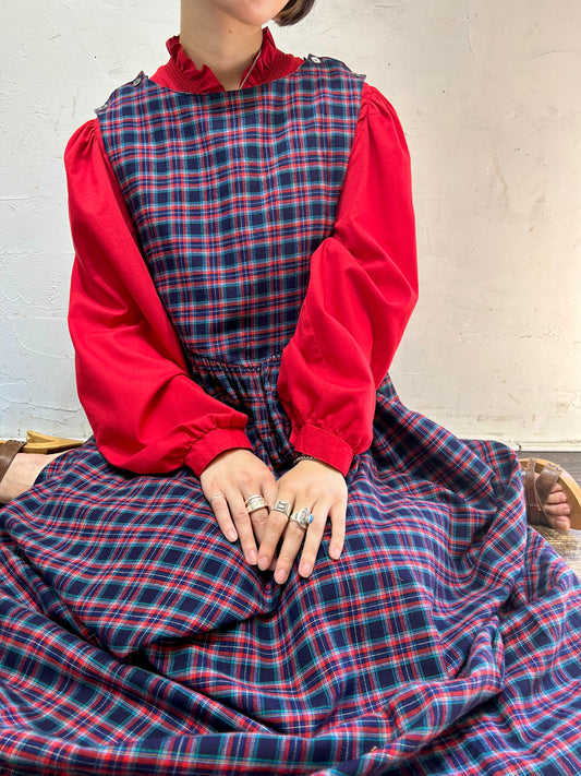 Vintage Over Dress 〜Laura Ashley〜 [I24919]