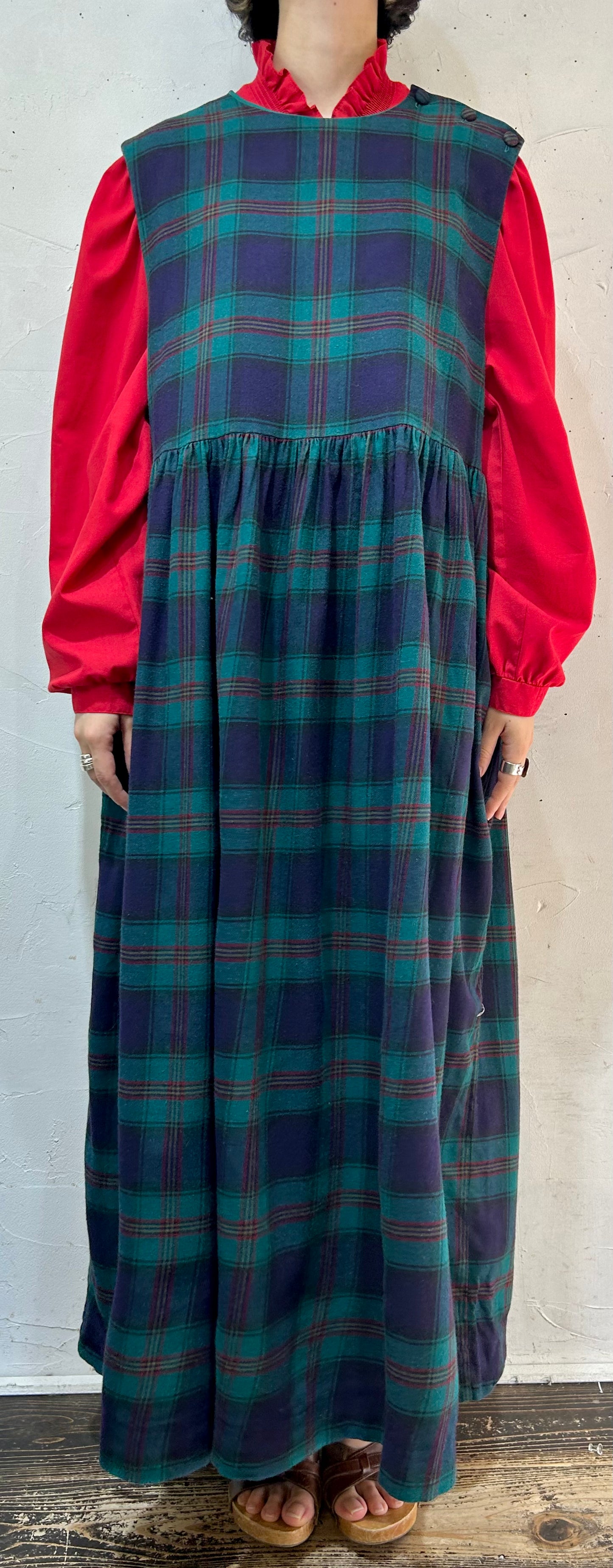 Vintage Over Dress 〜Laura Ashley〜 [I24920]