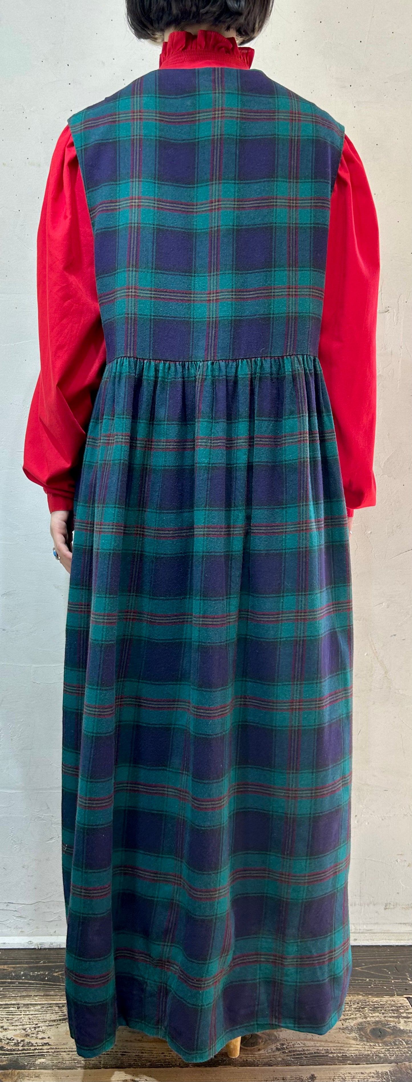 Vintage Over Dress 〜Laura Ashley〜 [I24920]