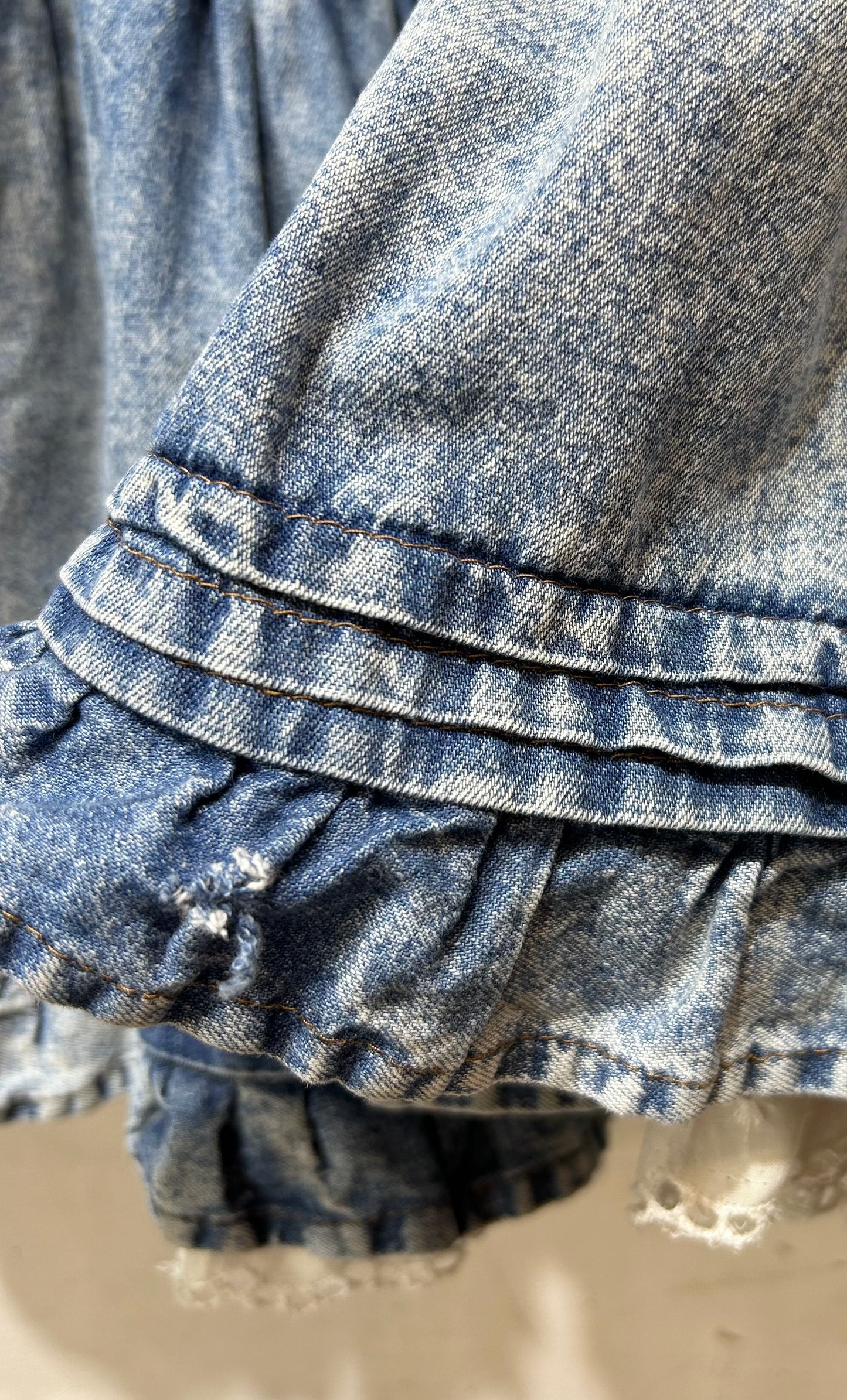 Vintage Denim Skirt [E26978]