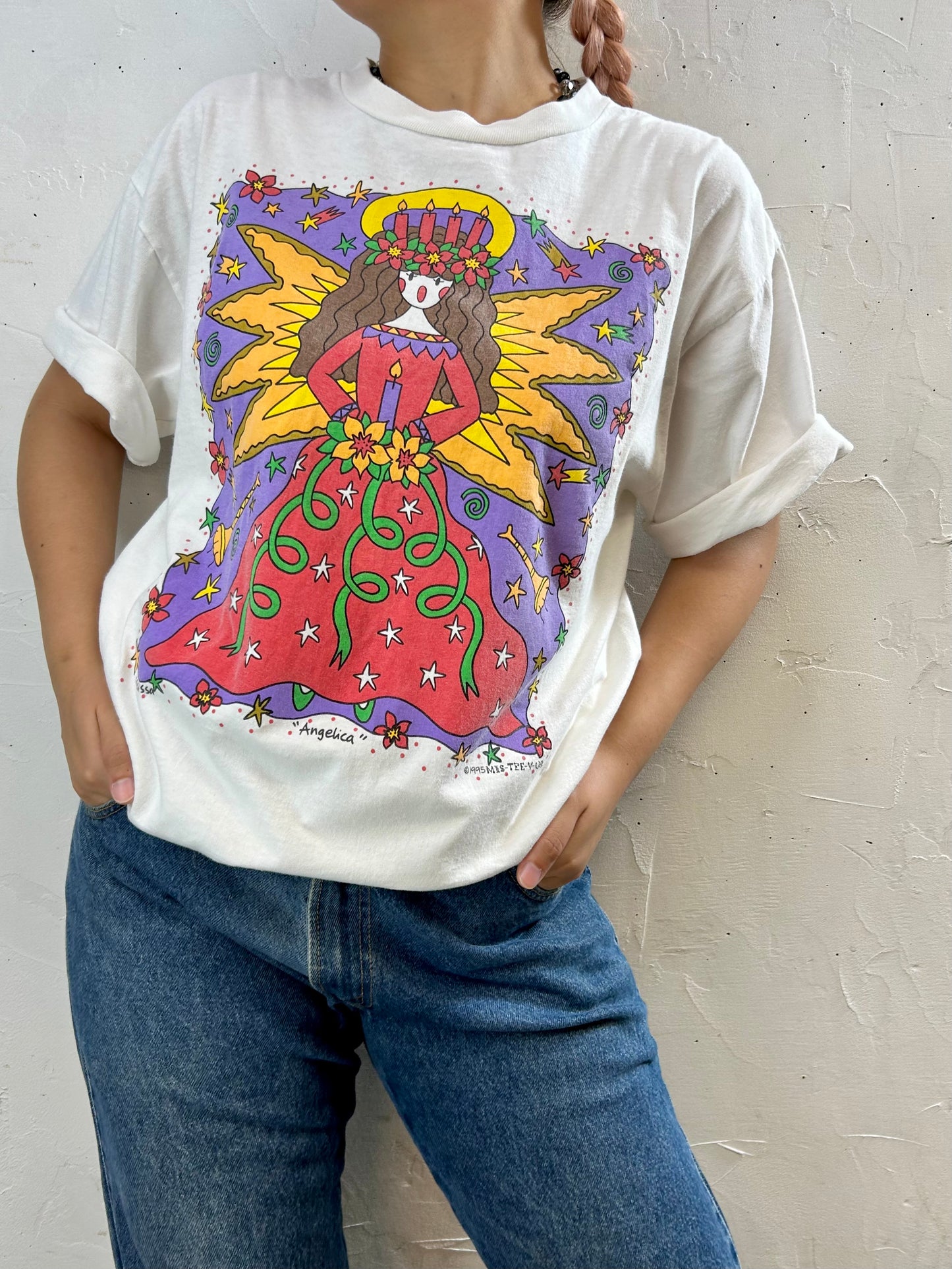 '90s Vintage T-Shirt 〜miss tee v〜 [F27732]