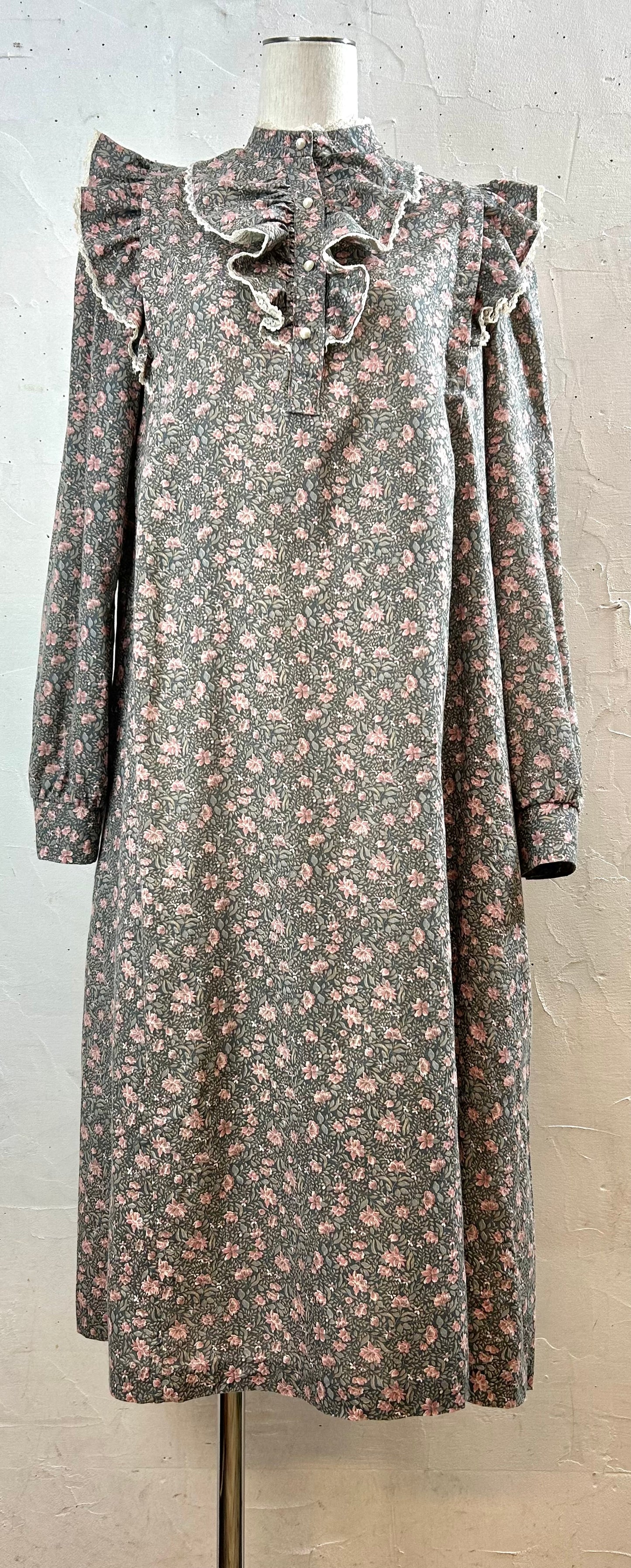 '70s Vintage Dress MADE IN USA [A29324]