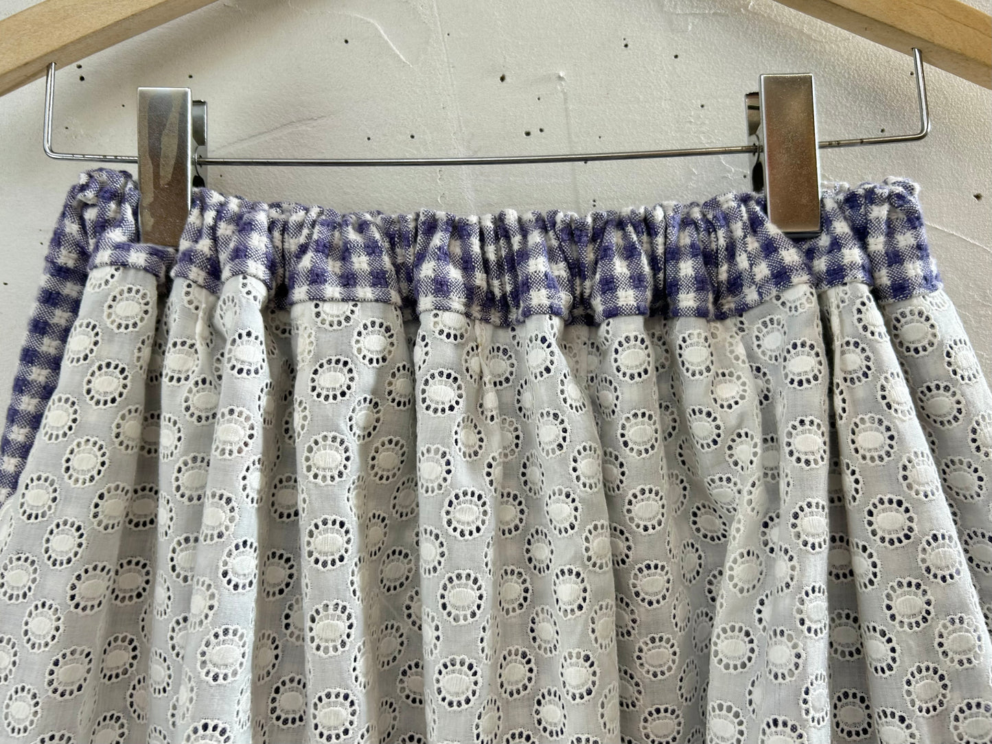 Vintage Gingham Plaid Skirt 〜Amy Nina〜 [E30178]