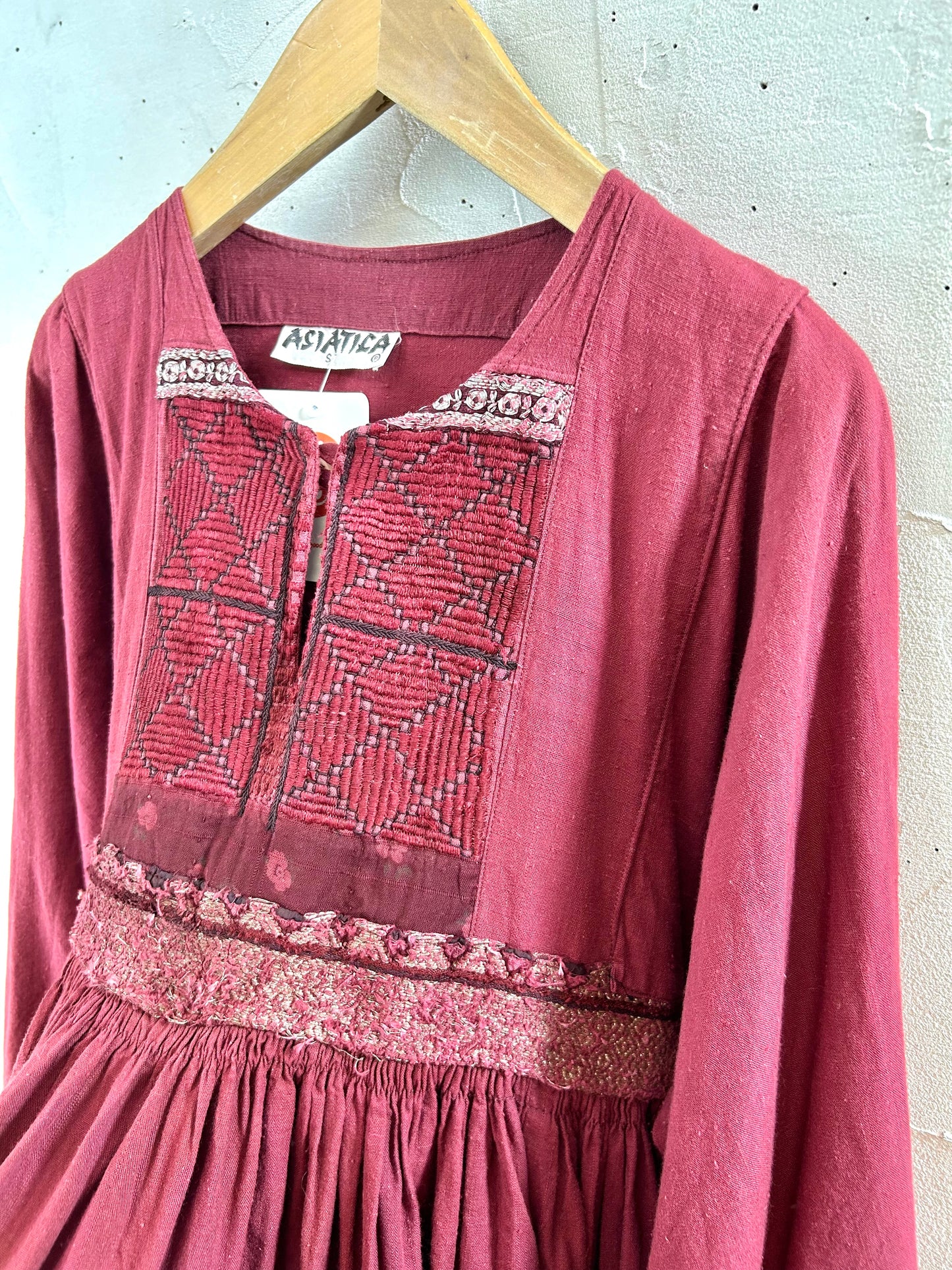 ’70s Vintage Afghan Dress [I28427]