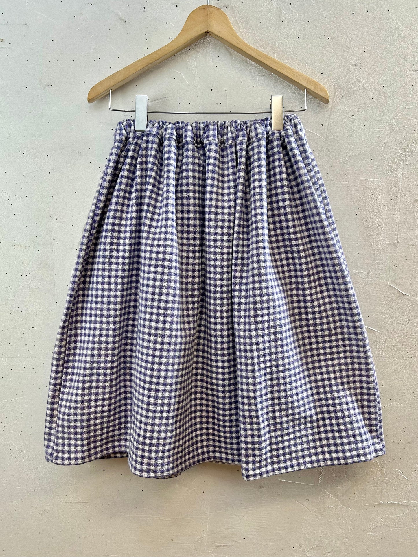 Vintage Gingham Plaid Skirt 〜Amy Nina〜 [E30178]