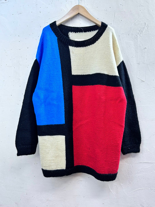 Vintage Hand Knit Sweater [L29089]