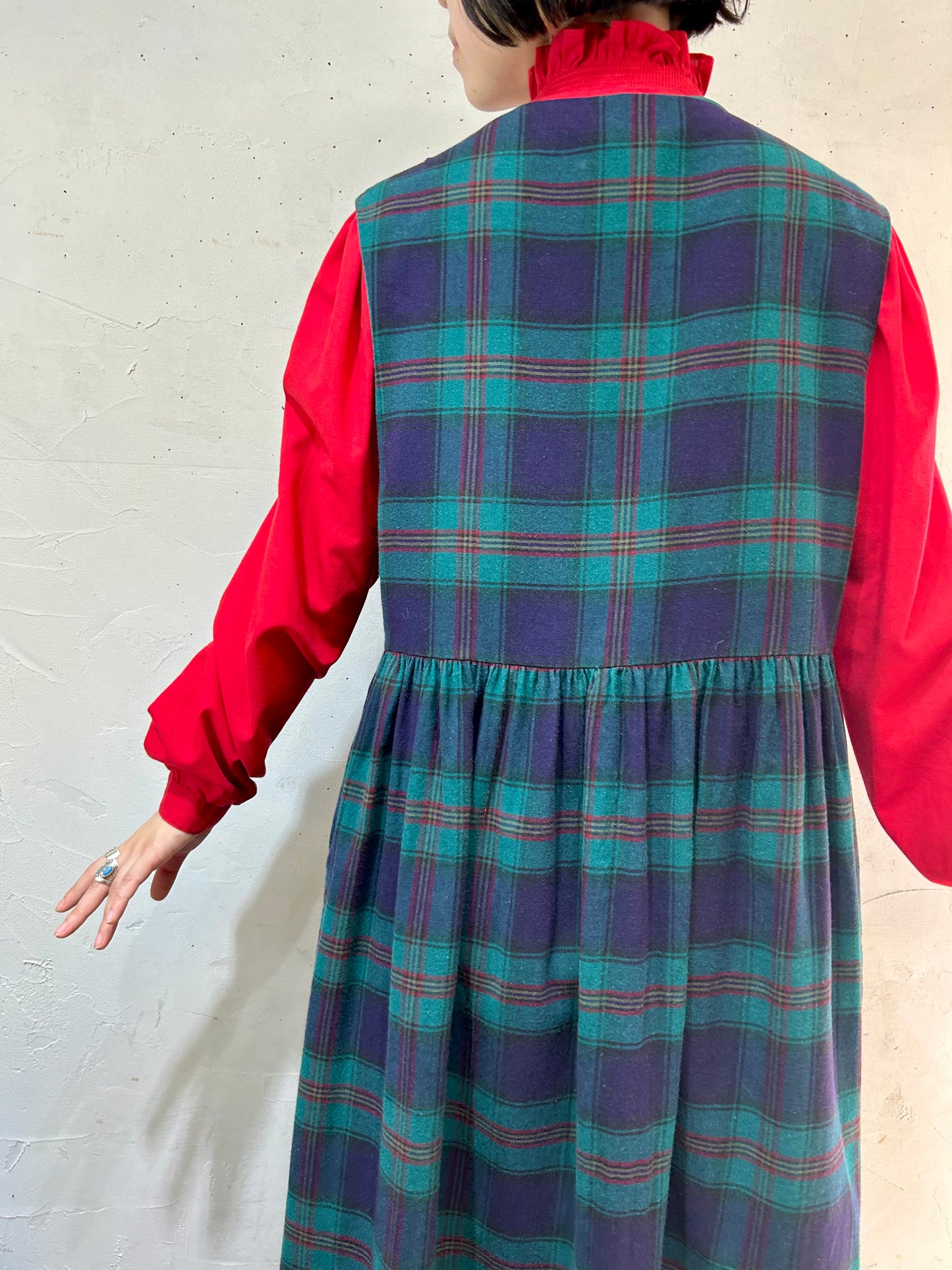 Vintage Over Dress 〜Laura Ashley〜 [I24920]