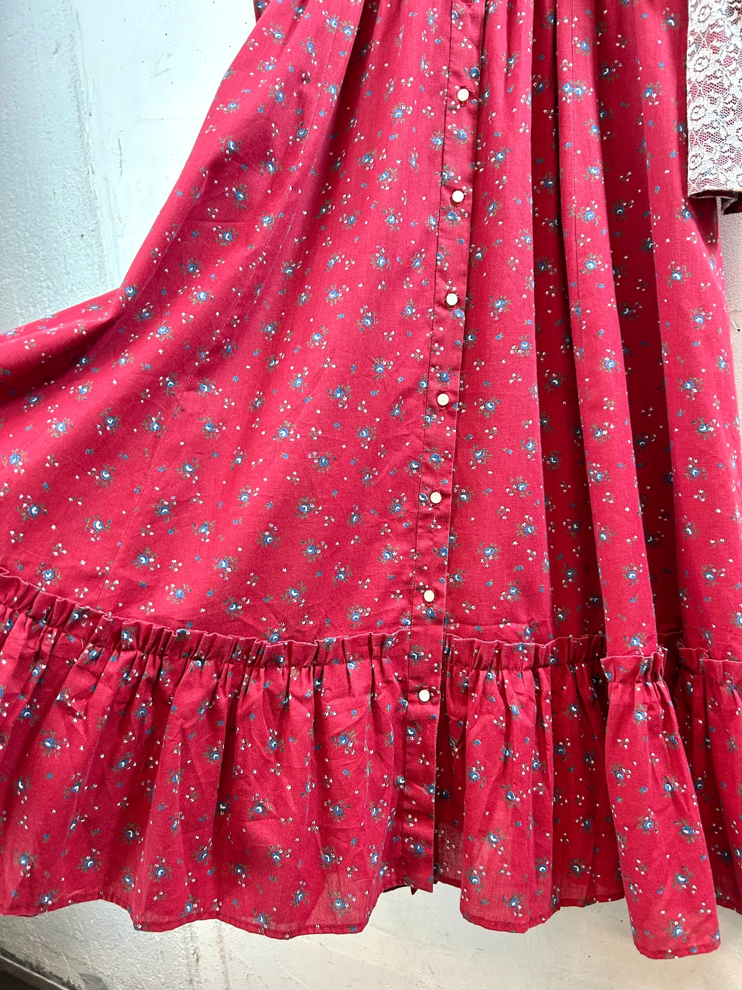 '70sVintage Flower Dress [A29325]