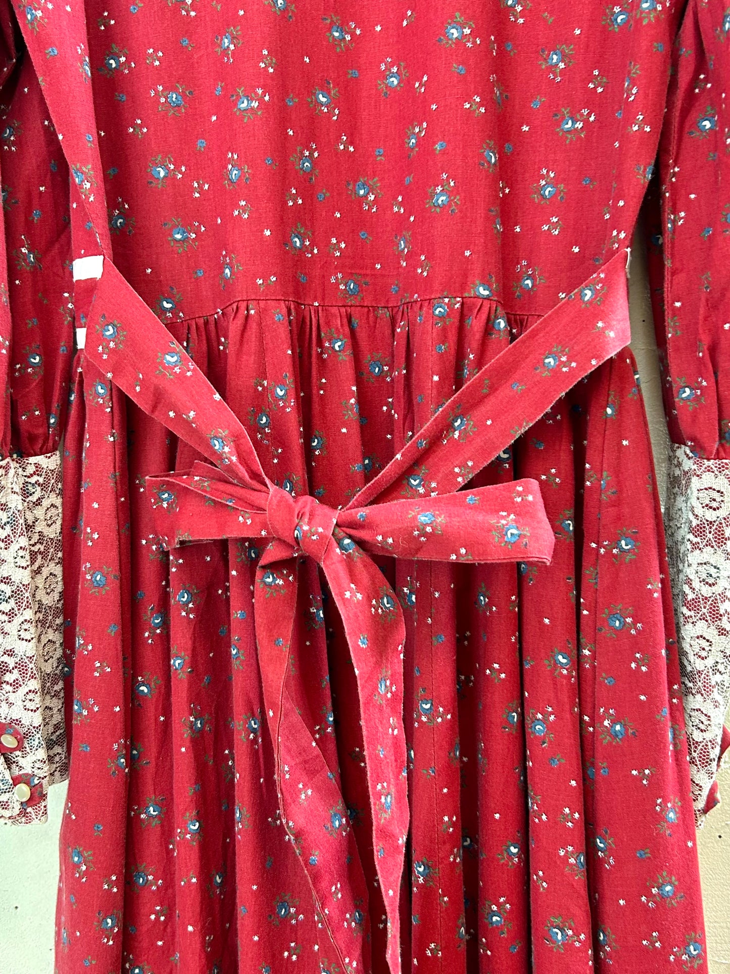 '70sVintage Flower Dress [A29325]