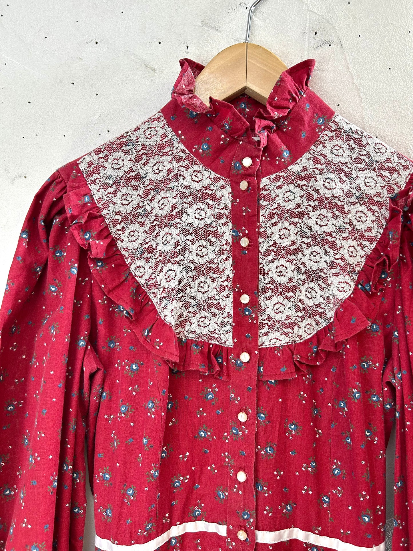 '70sVintage Flower Dress [A29325]