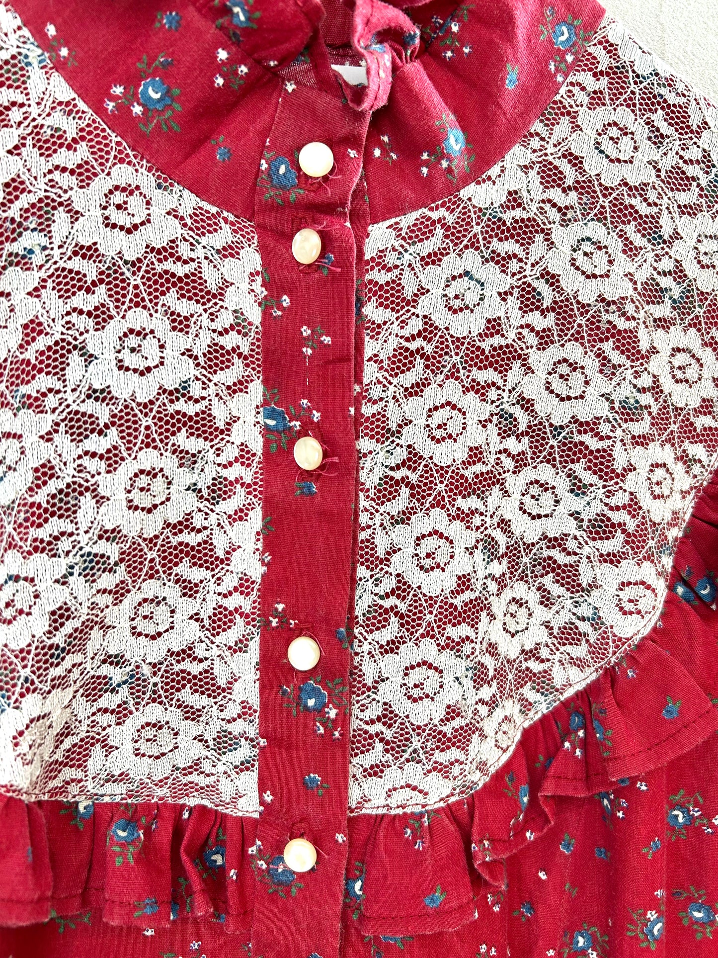 '70sVintage Flower Dress [A29325]