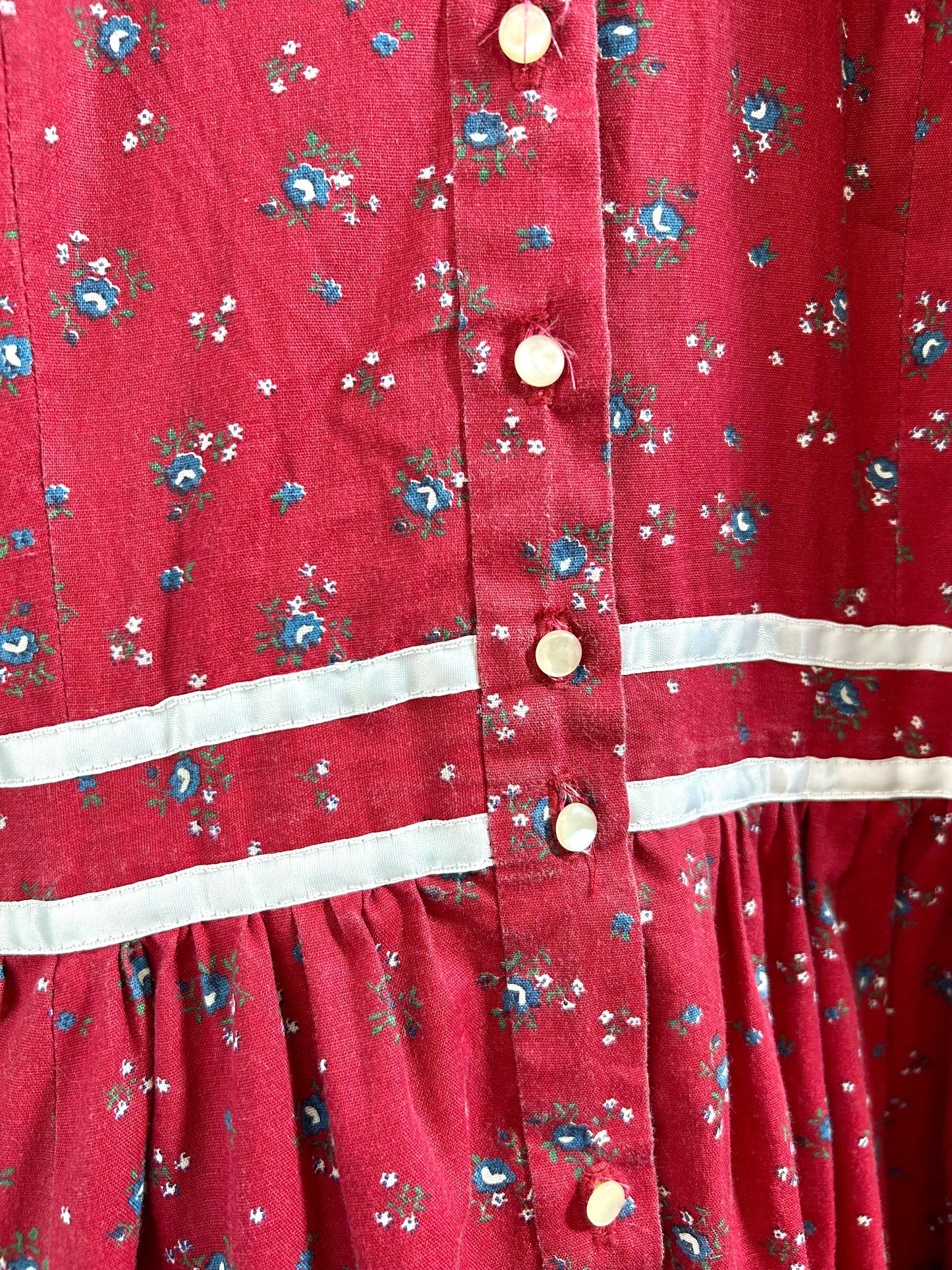 '70sVintage Flower Dress [A29325]