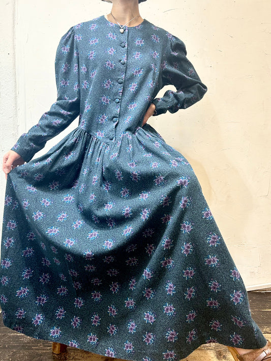 Vintage Flower Dress 〜Laura Ashley〜 [H24877]