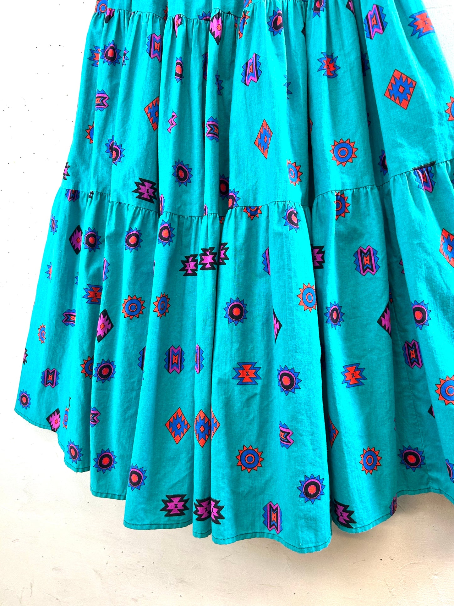 Vintage Tiered Skirt MADE IN USA [B29528]