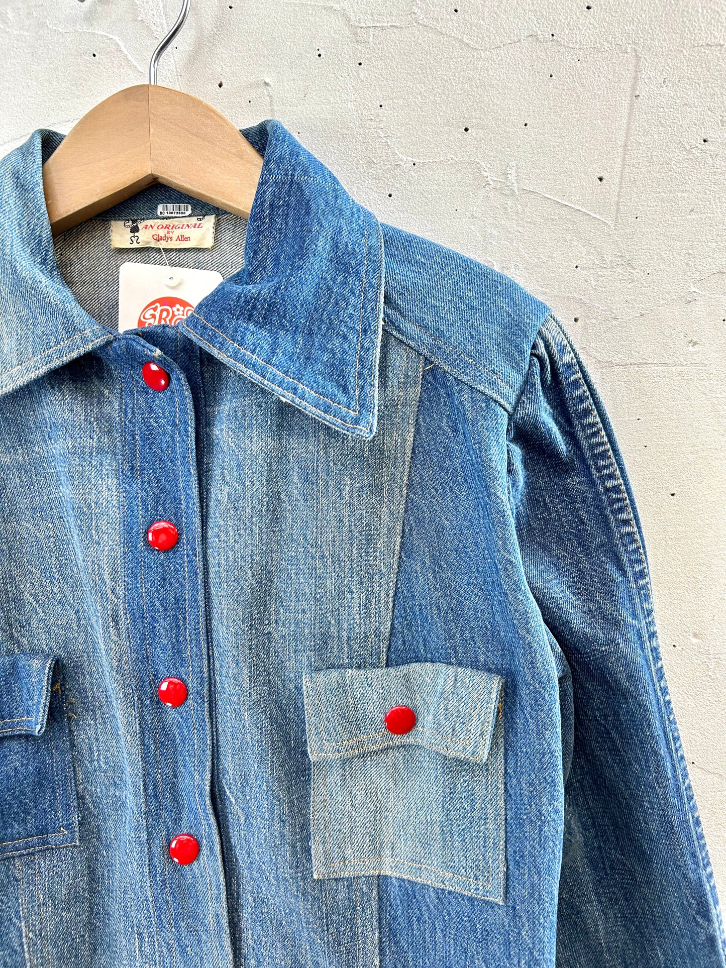 ’70s Vintage Denim Custom Jacket [I28436]