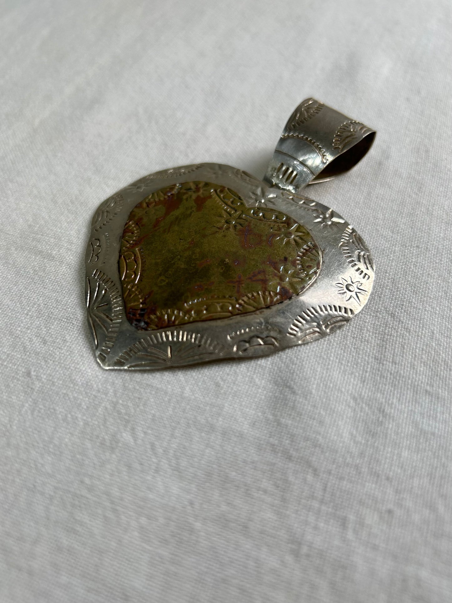 Vintage 925Silver Pendant Top MADE IN MEXICO [B26211]