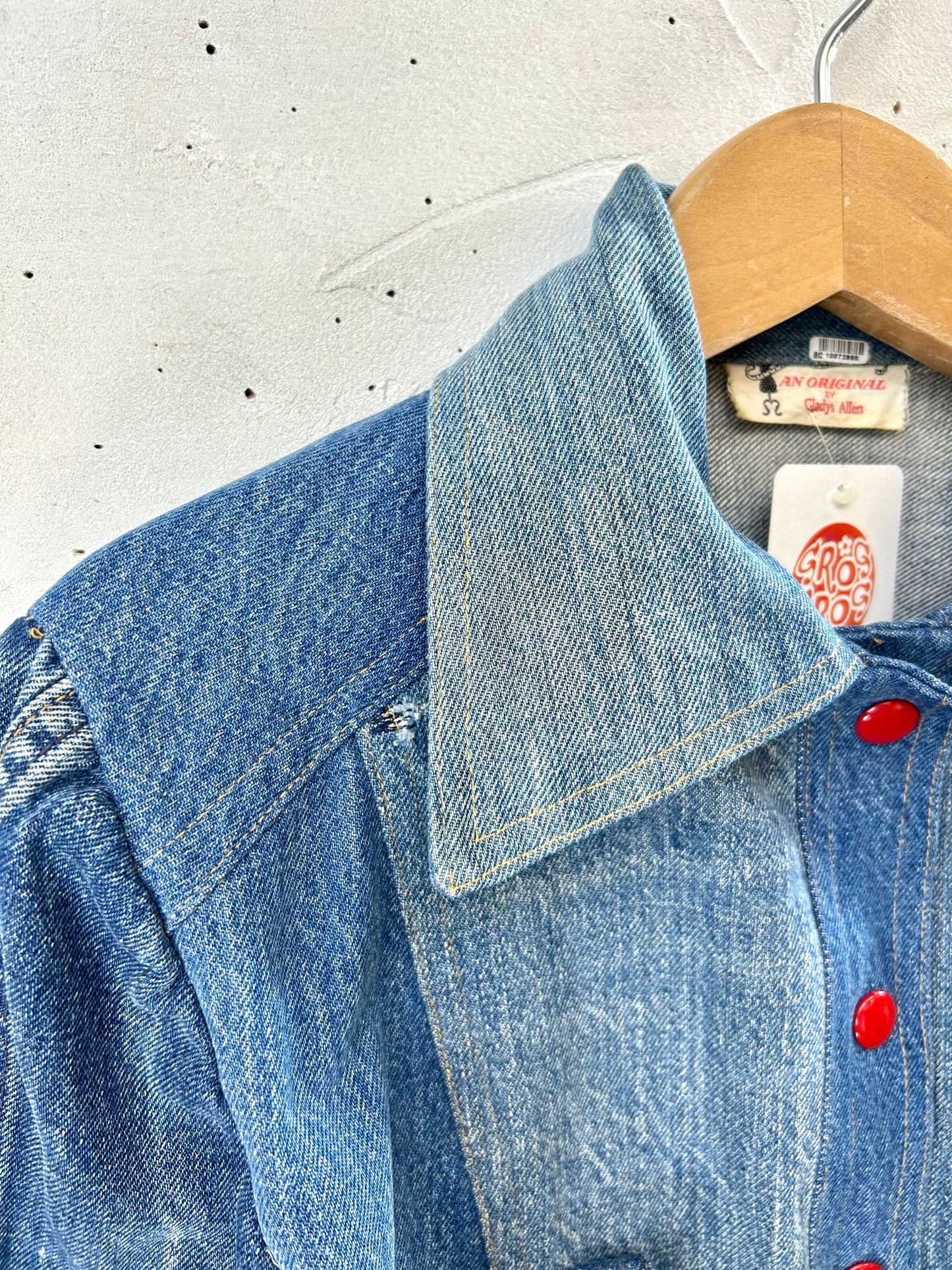 ’70s Vintage Denim Custom Jacket [I28436]