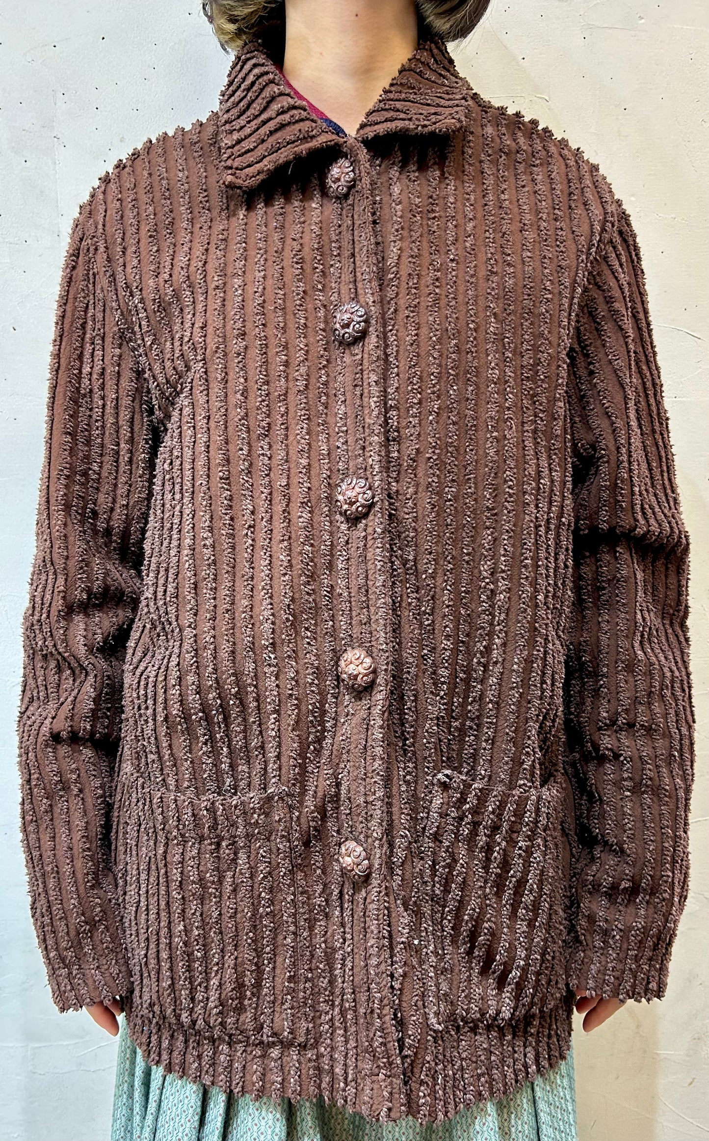 Vintage Chenille Weave Jacket MADE IN USA [J25266]