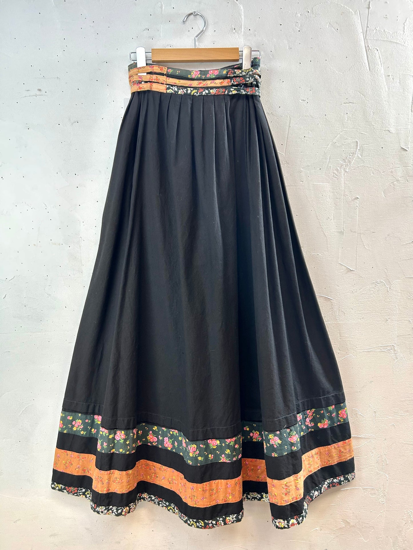 ’70s Vintage Wrap Skirt MADE IN INDIA［B29527］