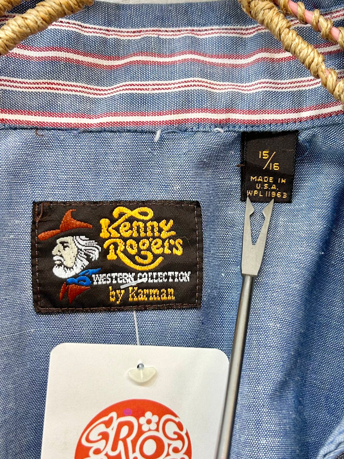 Vintage Western Shirt 〜Kenny Rogers WESTERN COLLECTION〜 [D26846]