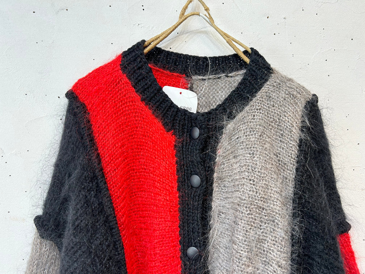 Vintage Mohair Knit Cardigan MADE IN IRELAND [K25570]