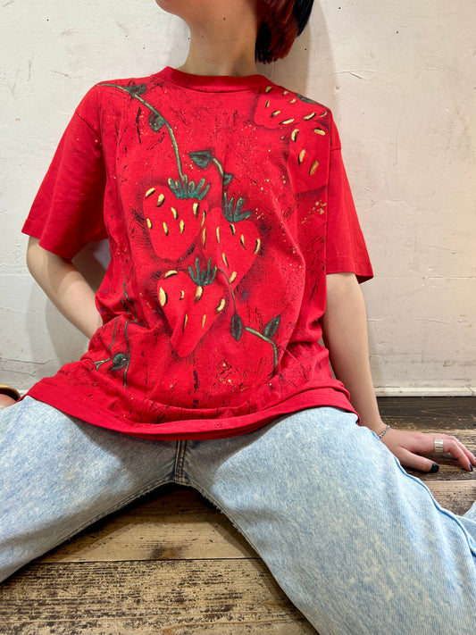 Vintage Hand Painted T-Shirt 〜Hanes〜 [E27115]