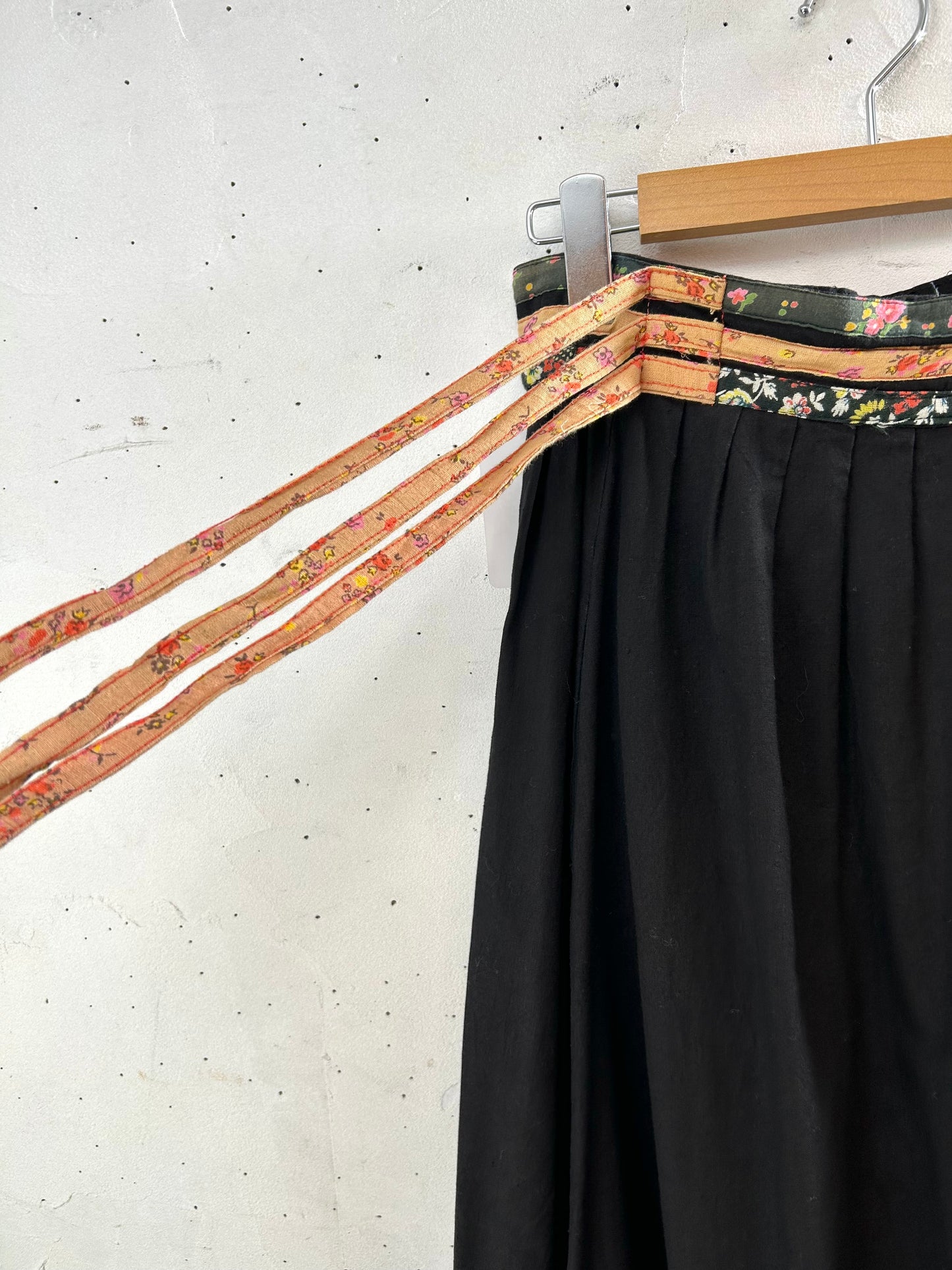 ’70s Vintage Wrap Skirt MADE IN INDIA［B29527］