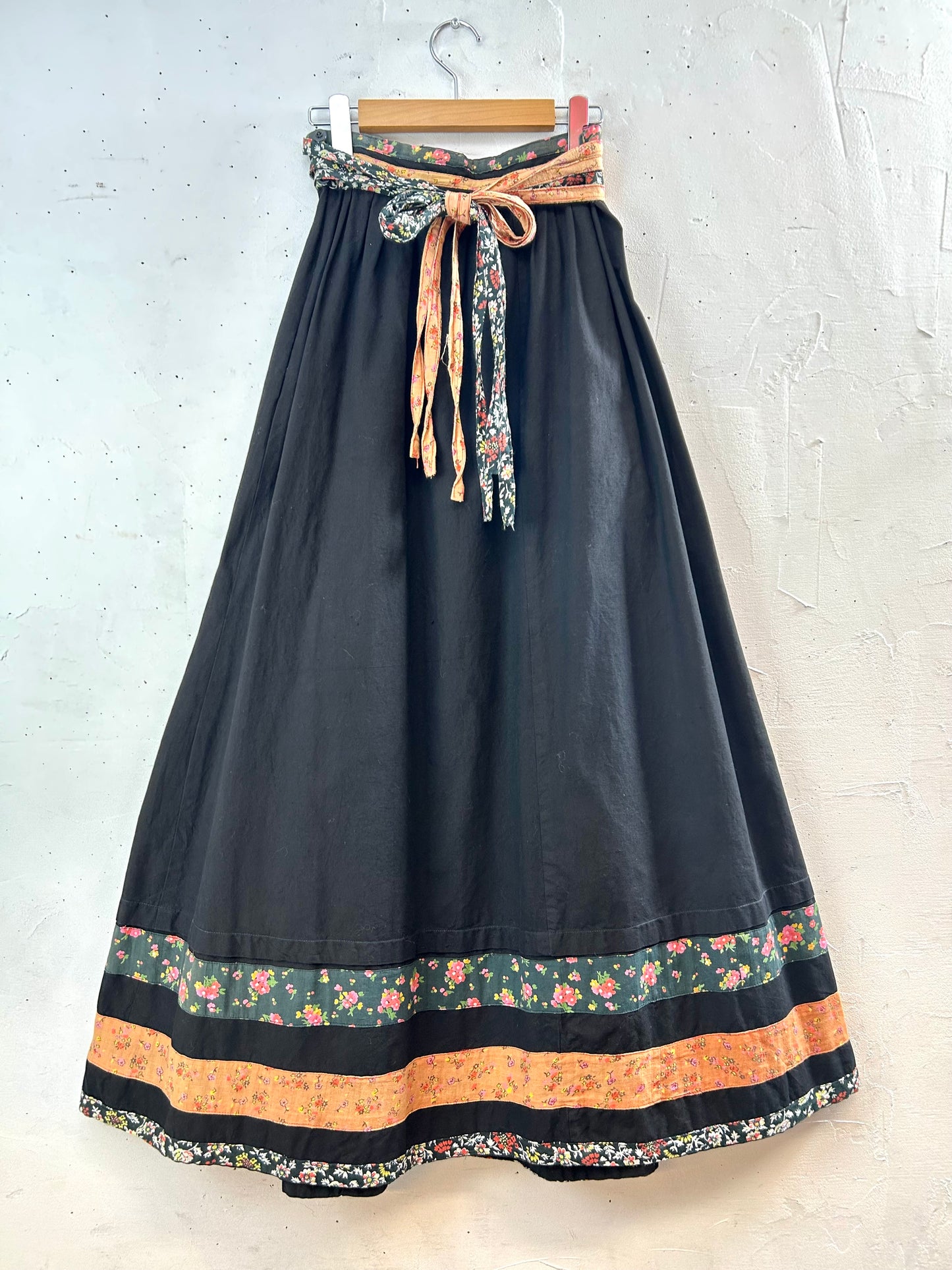 ’70s Vintage Wrap Skirt MADE IN INDIA［B29527］