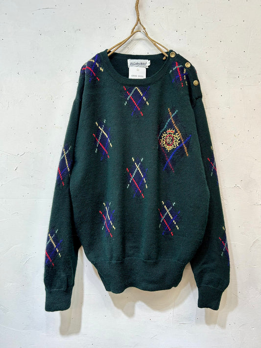 Vintage Wool Knit Sweater [K25569]