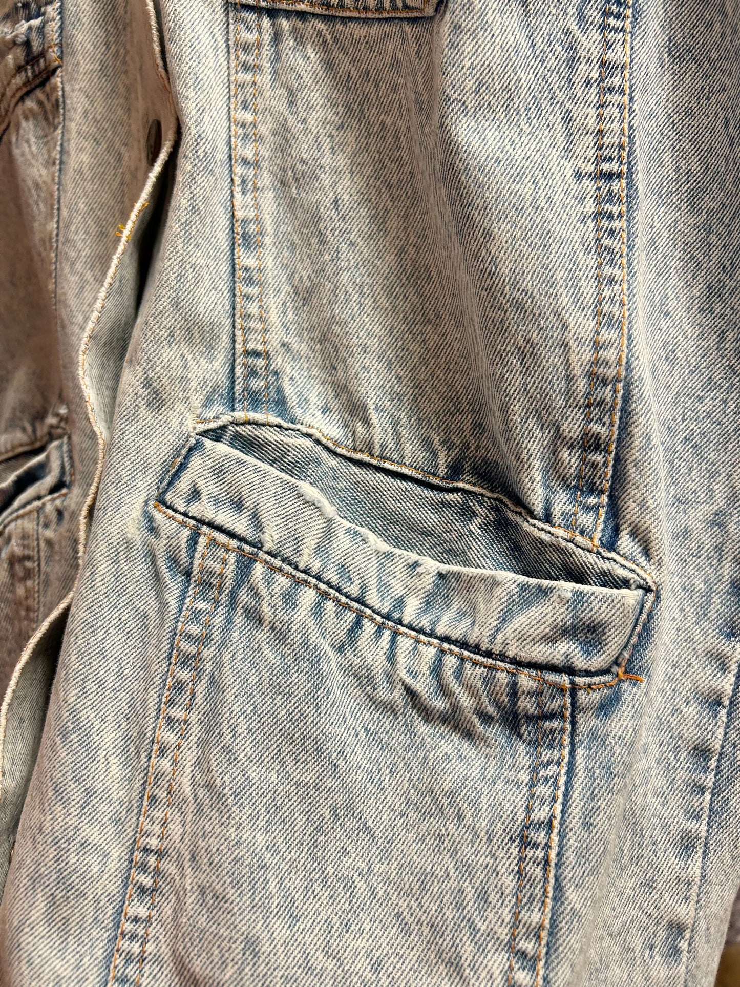 Vintage Chemical Denim Coat [D29965]